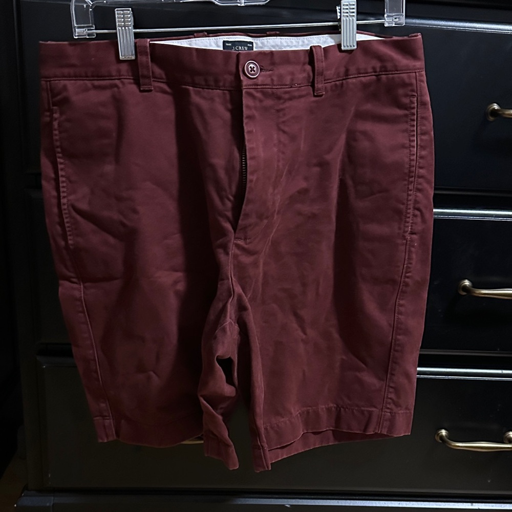 J. Crew Men’s Maroon / Burgundy Cotton Chino Shorts